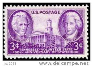 USA 1946 Scott 941, Tennessee Statehood, 150th Anniv., MNH ** - Ongebruikt