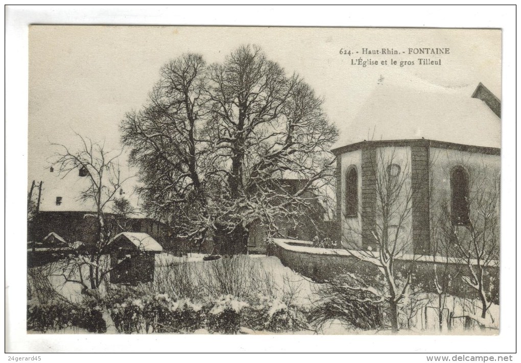 CPA FONTAINE (Territoire De Belfort) - L'église Et Le Gros Tilleul - Fontaine