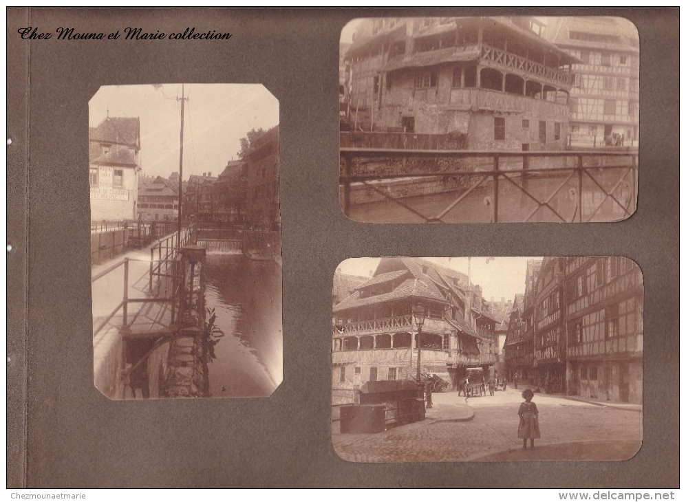 STRASBOURG - EXCEPTIONNEL LOT DE 49 PHOTOS ANCIENNES - PORT - PONT - MOULINS - EGLISE - RUES - NECROPOLE - TRAMWAY ... - Lieux