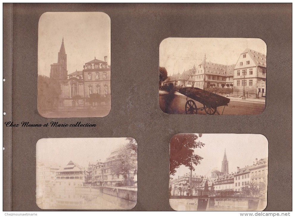 STRASBOURG - EXCEPTIONNEL LOT DE 49 PHOTOS ANCIENNES - PORT - PONT - MOULINS - EGLISE - RUES - NECROPOLE - TRAMWAY ...