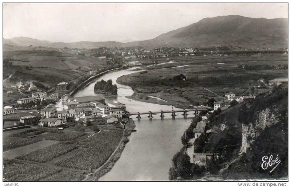 CPSM - BEHOBIE (64) - Aspect De La Bidassoa ,du Pont International Et De Béhobia Dans Les Années 50 - Béhobie