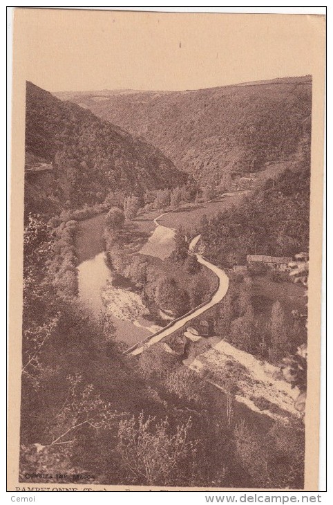 CPA Sépia - PAMPELONNE (81) - Pont De Thuriès Et Route De Nancelle - Pampelonne