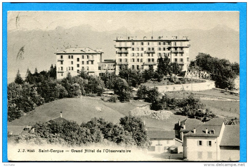 FR017, Saint-Cergue, Grand Hôtel De L'Observatoire, 8145, Circulée 1909 - Saint-Cergue