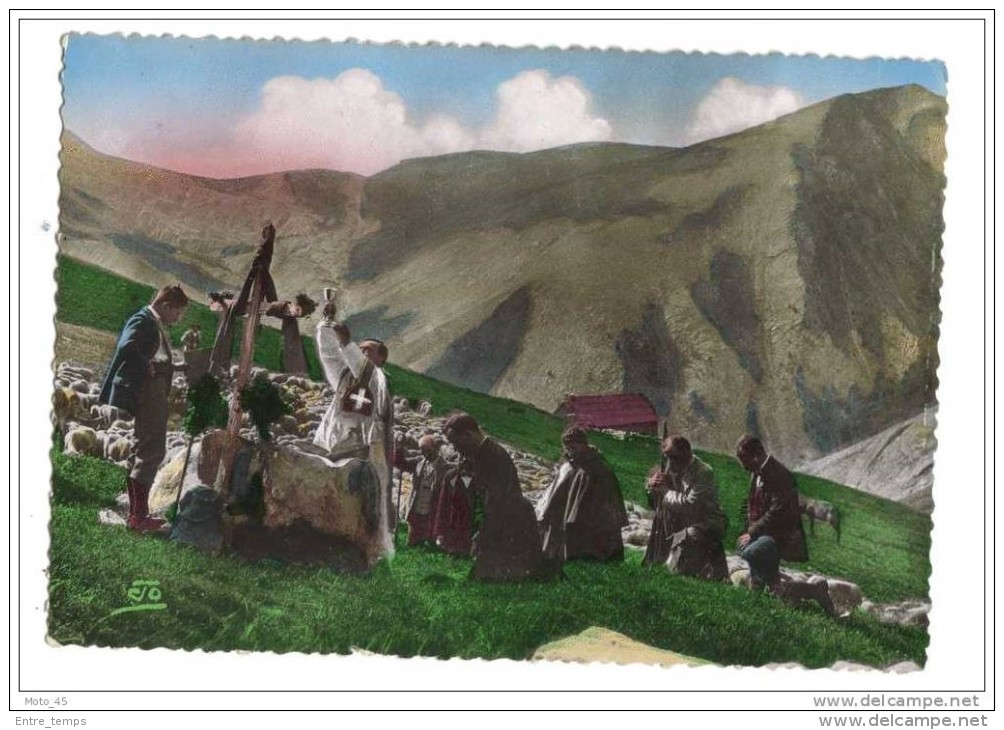 Cpsm Les Alpes Messe Des Bergers - Luoghi Santi