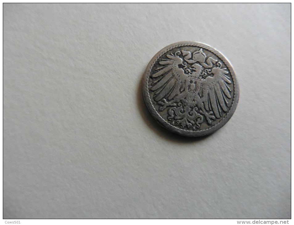 Allemagne : 5  Pfennig 1891 Deutsches Reich - Andere & Zonder Classificatie