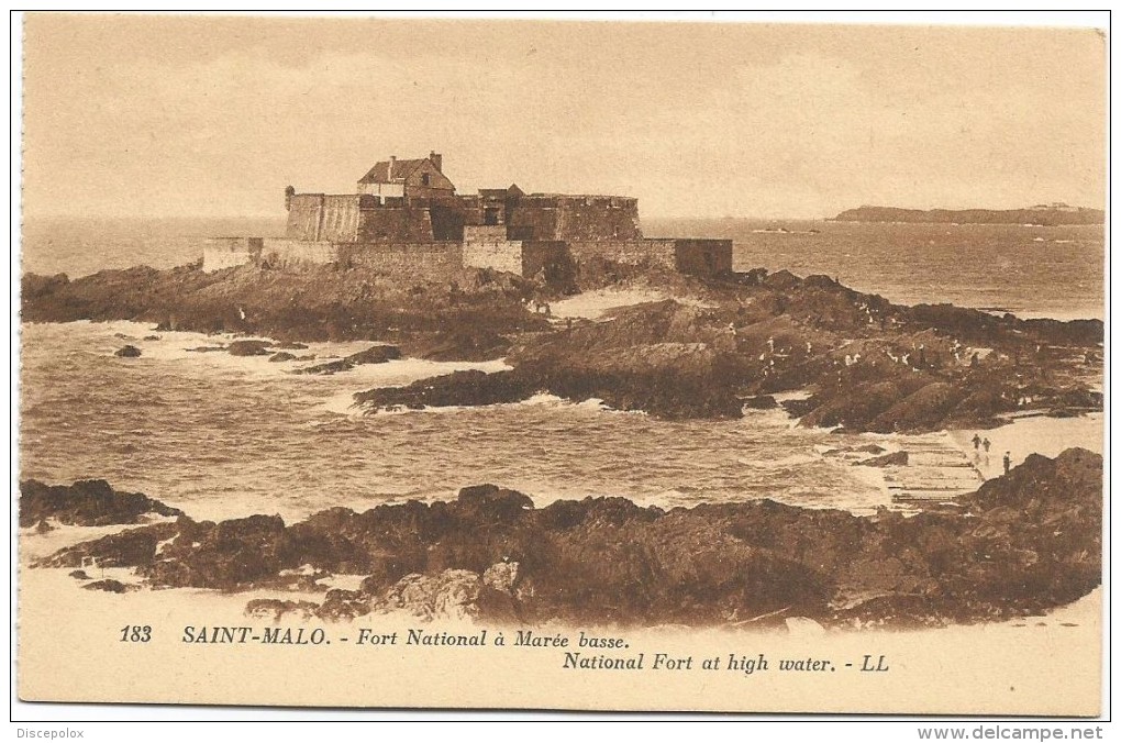 I2807 Saint Malo - Fort National à Mareé Basse / Non Viaggiata - Saint Malo