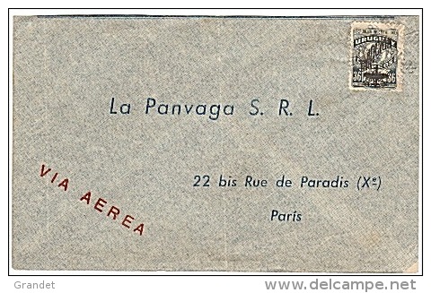 URUGUAY - AVION - VIA AEREA - POSTE AERIENNE - ENVELOPPE - - Airmail