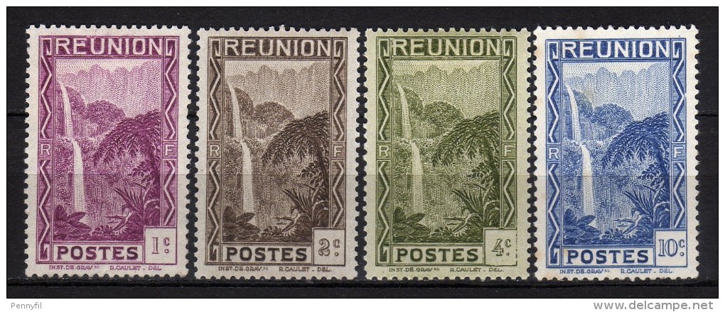 REUNION - 1933/40 Scott# 126+127+129+131 (*) - Nuevos