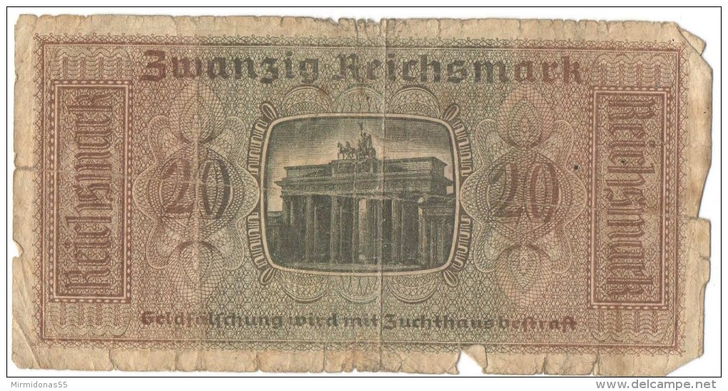 20 Reichsmark 1940 (Germany, Deutschland, Allemagne, Deutsches, Allemand, Third Reich) - 20 Reichsmark