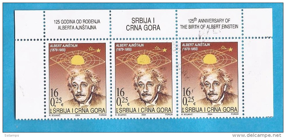 2004 3193  PHISIKA  SERBIA SRBIJA CRNA GORA MONTENEGRO JUGOSLAVIJA  ALBERT  EINSTEIN  MNH - Albert Einstein