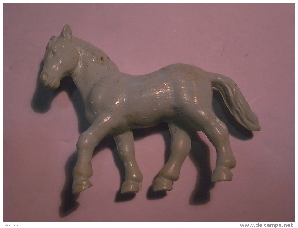 1 FIGURINE FIGURE DOLL PUPPET DUMMY TOY IMAGE POUPÉE - MONOCHROME HORSE BULLY 86 WEST GERMANY - Cavalli