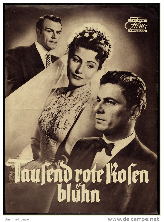 Das Neue Film-Programm Von Ca. 1952  -  "Tausend Rote Rosen Blühn"  -  Mit Rudolf Prack , O.W. Fischer - Zeitschriften