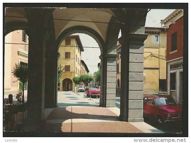 MELDOLA Loggiato Del Comune E Via Roma Emilia-Romagna Forli Francobollo Castello Di Canossa 1978 - Forlì
