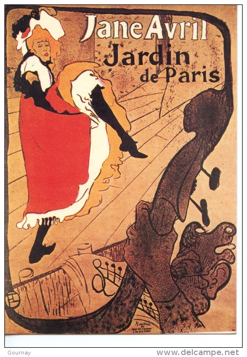 Paris Spectacle : Jane Avril - Jardin De Paris H. De Toulouse Lautrec - Edit Nugeron N°7 - Advertising