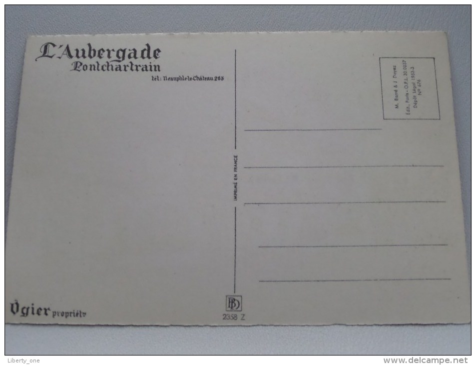 L'AUBERGADE Pontchartrain ( Ogier Prop. ) Tél Neauphle-le-Château 263 ( Zie Foto Voor Details ) !! - Hotels & Restaurants
