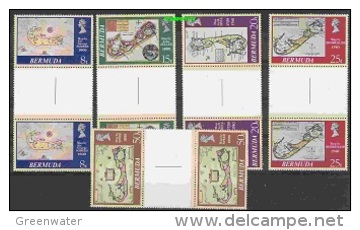 Bermuda 1979 Old Maps 5v Gutter ** Mnh (20287) - Bermuda