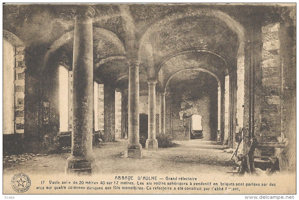 Les Ruines De L´Abbaye D´Aulne.   -  Grand Réfectoire - Thuin