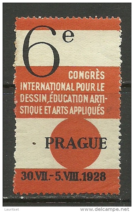 TSCHECHOSLOWAKEI 1928 Vignetten Reklamemarke Ausstellung Prag Praha MNH - Unused Stamps