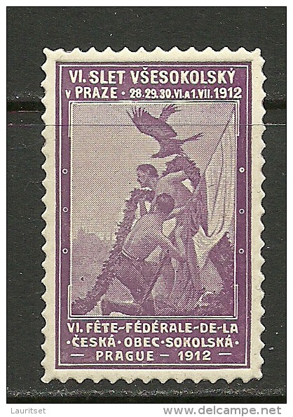 TSCHECHOSLOWAKEI 1912 Vignette Poster Stamp Prague Prag MNH - Nuovi