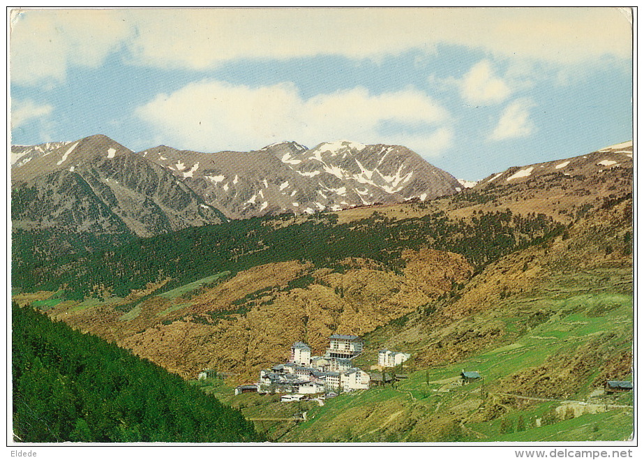 Valls D´Andorra  Soldeu Vista General  Timbrée 1979 - Andorre