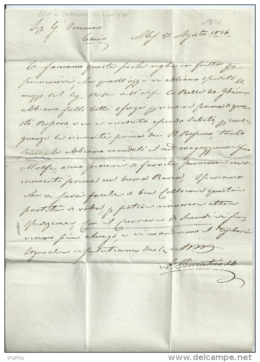 Egypte 1836 Lettre Locale De Cairo - Sans Marques (SN 137) - Préphilatélie