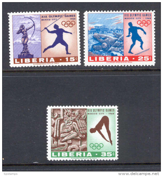 Liberia 1968 Olympic Games - MEXICO MNH (T1933) - Liberia