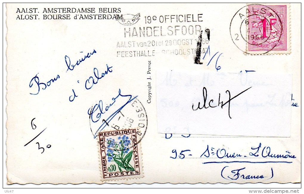 - BELGIQUE. - AALST. AMSTERDAMSE BEURS - ALOST. BOURSE D'AMSTERDAM - Scan Verso - - Aalst