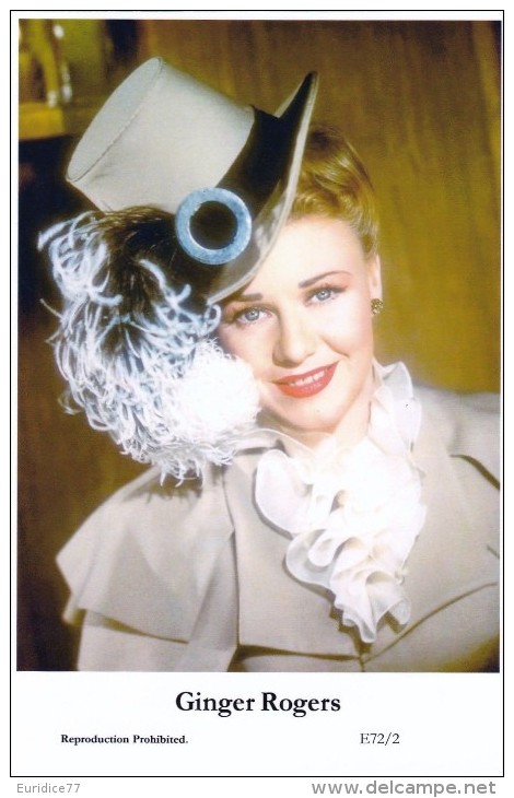 GINGER ROGERS - Film Star Pin Up - Publisher Swiftsure Postcards 2000 - Artiesten