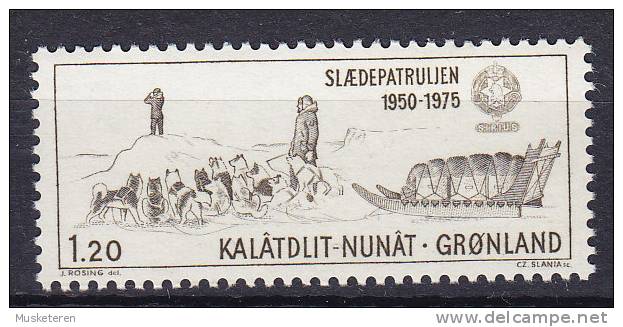 Greenland 1975 Mi. 95     1.20 Kr Schlittenpatrouille SIRIUS (Cz. Slania) MNH** - Ungebraucht