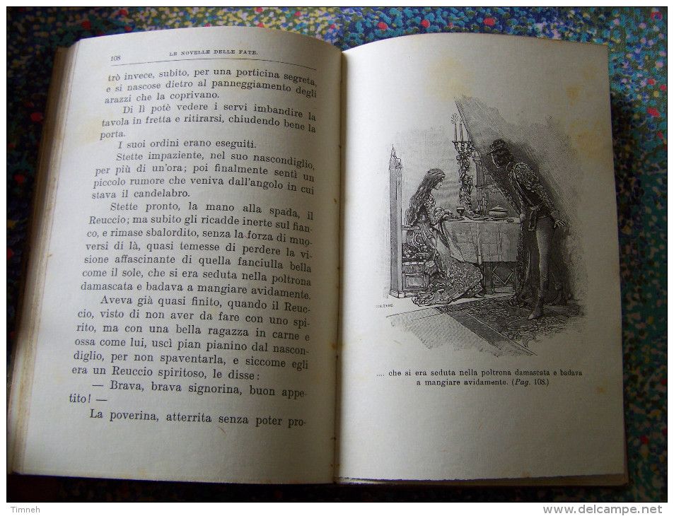 LA NOVELLE DELLE FATE FIABE DEI MIGLIORI AUTORI ITALIANI E STRANIERI 1929 FIRENZE Disegni CHIOSTRI - Livres Anciens