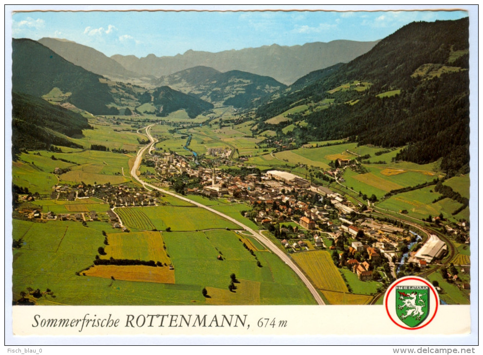 AK Steiermark 8786 Rottenmann Österreich Luftbild Luftaufnahme Paltental Stadt Styria Austria Autriche Vue Aérienne ÖST - Rottenmann