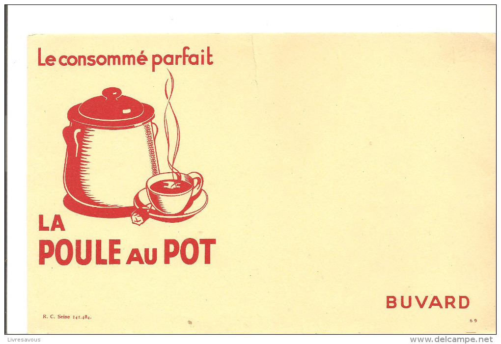 Buvard LA POULE AU POT Le Consommé Parfait - Suppen & Sossen