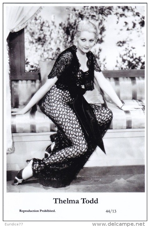 THELMA TODD - Film Star Pin Up - Publisher Swiftsure Postcards 2000 - Artiesten