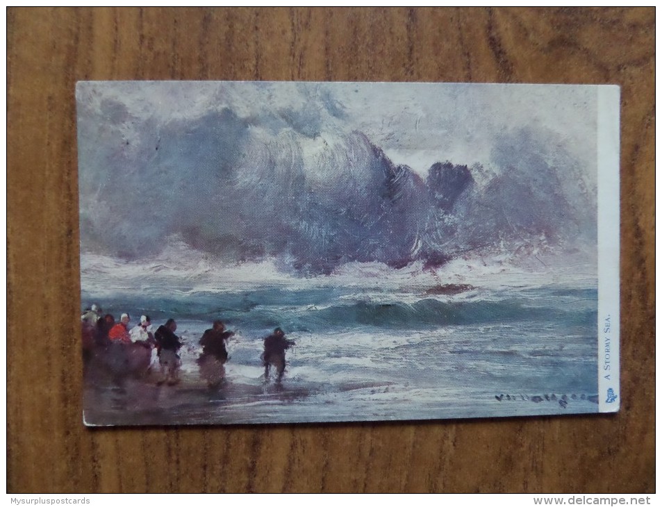 43476 POSTCARD: WEATHER - A STORMY SEA. UNKNOWN LOCATION. - Other & Unclassified