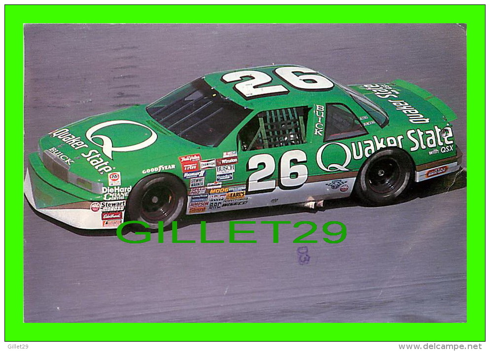 SPORT AUTOMOBILE - NASCAR RACING No 26 QUAKER STATE/KING RACING BUICK - TRAVEL IN 1991 - - IndyCar