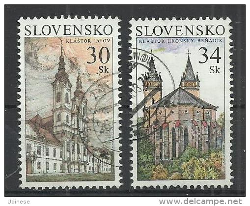 SLOVAKIA 2007 - MONASTERIES - CPL. SET - USED OBLITERE GESTEMPELT USADO - Oblitérés