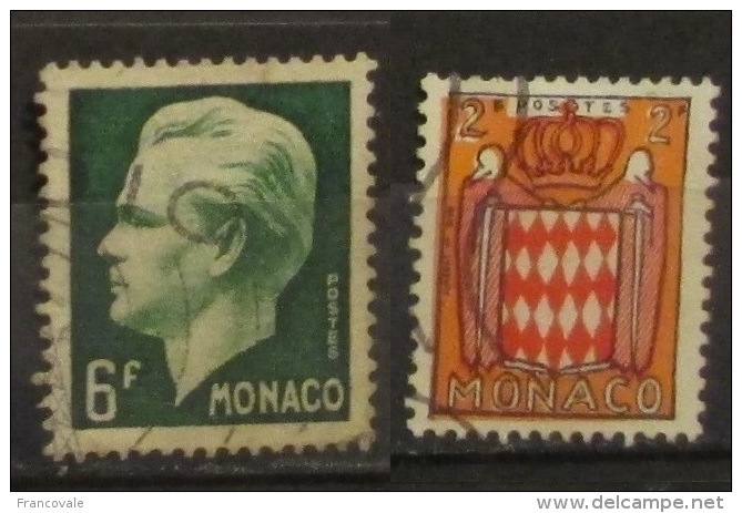 Monaco 1951 - 1954 Rainier E Stemma - Usados