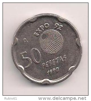 MONEDA 50PTAS JUAN CARLOS  I EXPO92 AÑO 1990 - 50 Pesetas