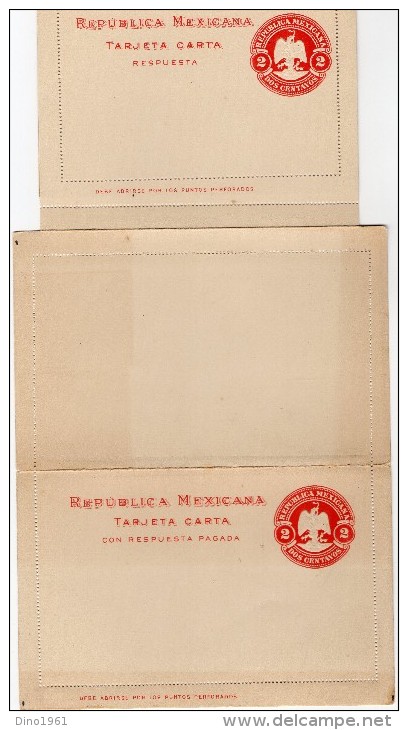 TB 672 - MEXIQUE -  Entier Postal - Dos Centavos - Carte Lettre Avec Réponse - Neuve - Mexique