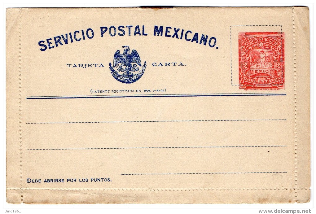 TB 674 - MEXIQUE -  Entier Postal - Dos Centavos - Carte Lettre - Neuve - Mexique