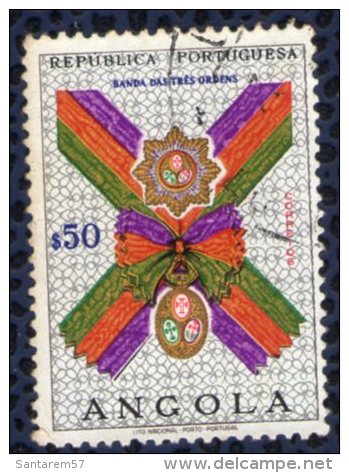 Angola 1967 Oblitéré Rond Used Insigne Banda Das Três Ordens - Angola