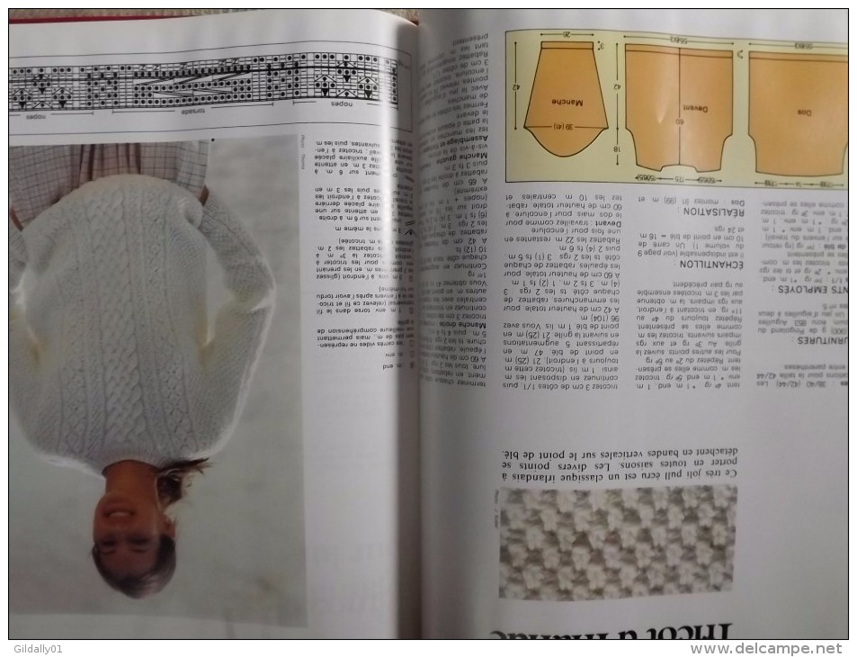 Encyclopedie Des Travaux D´AIGUILLES + Patrons Décalques.  Tome 7.  1982.  (Bible Du Tricot, Crochet, Broderie Etc...) - Encyclopédies