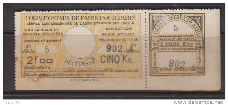 Colis Postaux  De Paris Dallay N° 140 TB (cote 40€) - Neufs