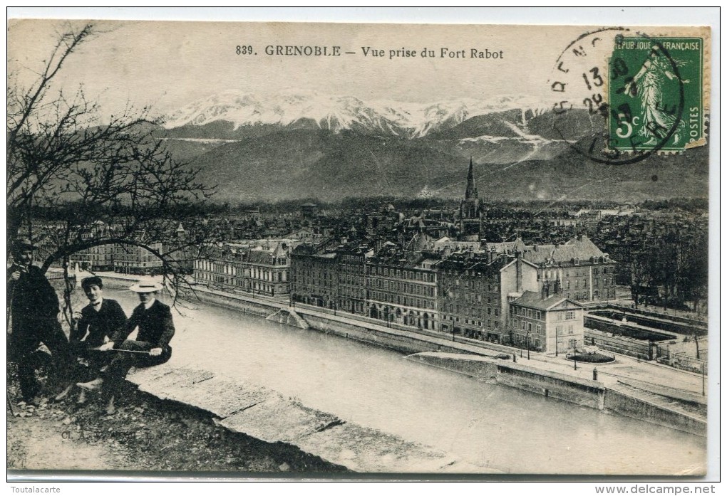 CPA 38 GRENOBLE VUE PRISE DU FORT RABOT 1917 - Grenoble