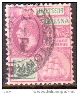 British Guiana 1921 SG #278 24c VF Used  Wmk Crown Script CA - British Guiana (...-1966)
