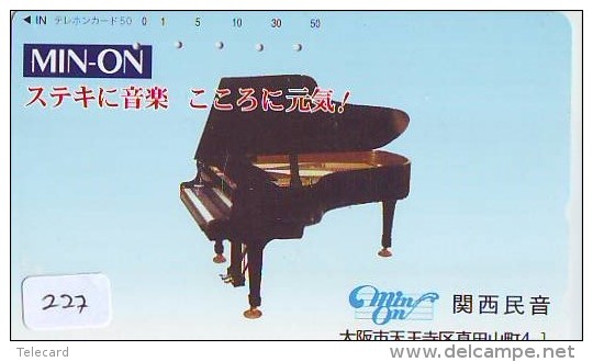 Télécarte Japon * Musique * PIANO * (227) Japan Music Phonecard * KLAVIER Musik Telefonkarte * - Muziek