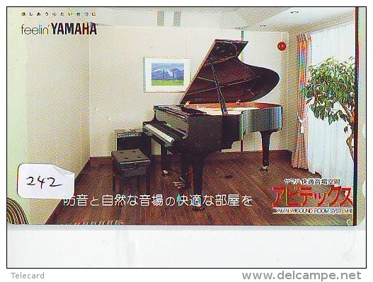 Télécarte Japon * Musique * PIANO * (242) Japan Music Phonecard * KLAVIER Musik Telefonkarte * YAMAHA - Music