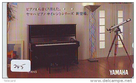 Télécarte Japon * Musique * PIANO * (245) Japan Music Phonecard * KLAVIER Musik Telefonkarte * YAMAHA - Musik