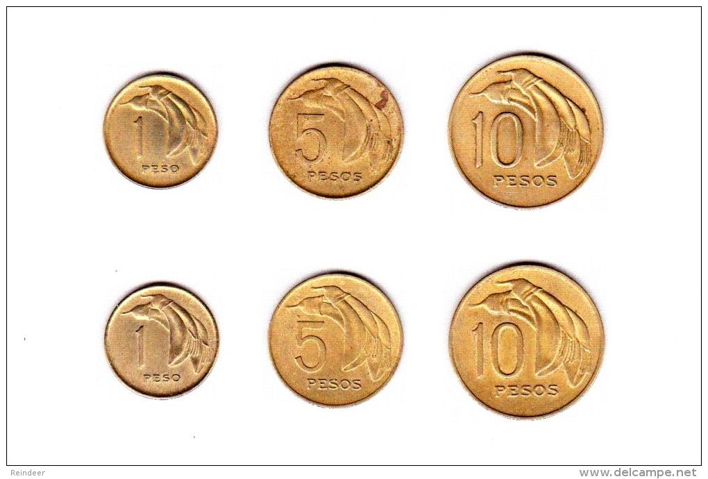 ® URUGUAY 1968-1969: LOTE De 6 Monedas - Bronce - Uruguay