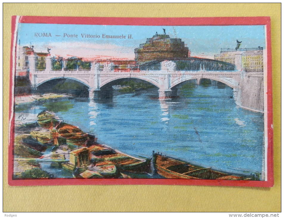 ITALIE , Cpa ROMA , Ponte Vittorio Emanuele II  (062) - Bridges